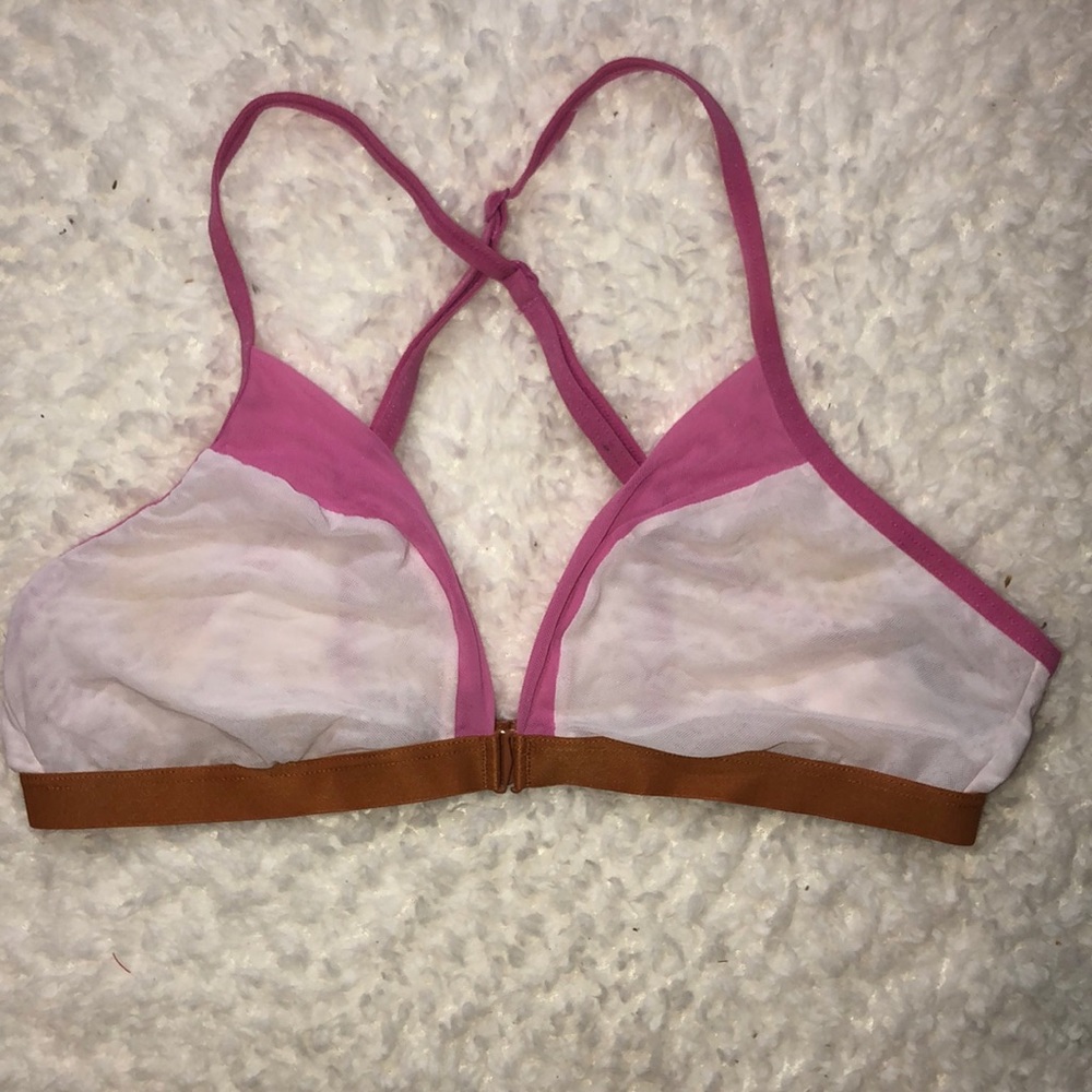 Aerie color block mesh bralette